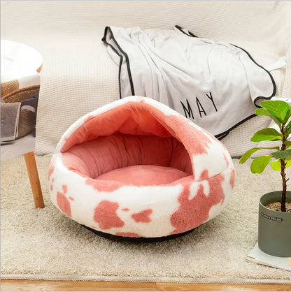 Plush round Cat Bed Cat Warm House Soft Best Pet Dog Bed for Small Dogs Cat Nest Pet Bed Cushion Sleeping Sofa Dropshipping