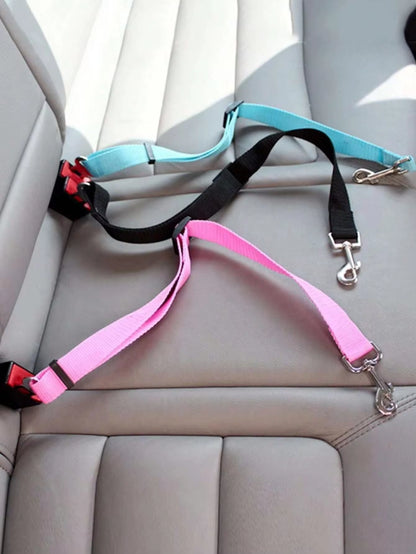 1Pcs Pet Seat Belt for Dog & Cat, Retractable Dog Seatbelt for Car, Adjustable Pet Safety Seat Belts