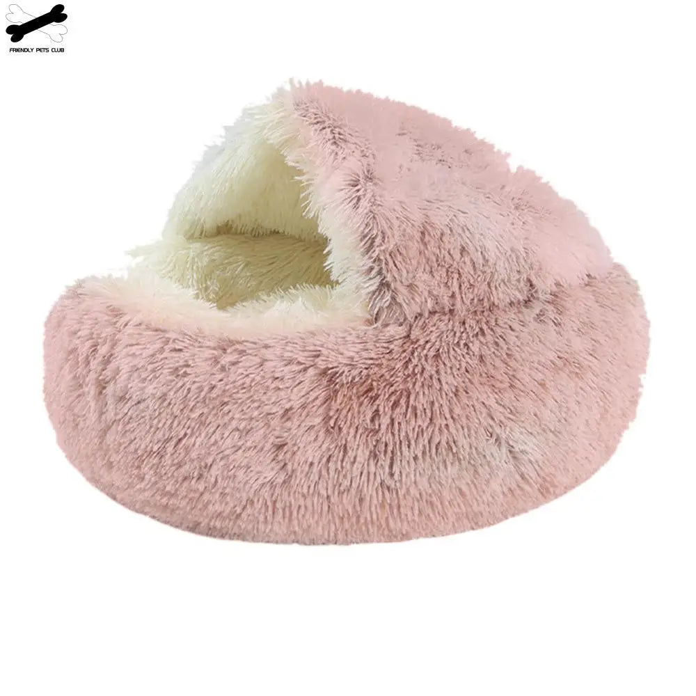 Plush round Cat Bed Cat Warm House Soft Best Pet Dog Bed for Small Dogs Cat Nest Pet Bed Cushion Sleeping Sofa Dropshipping