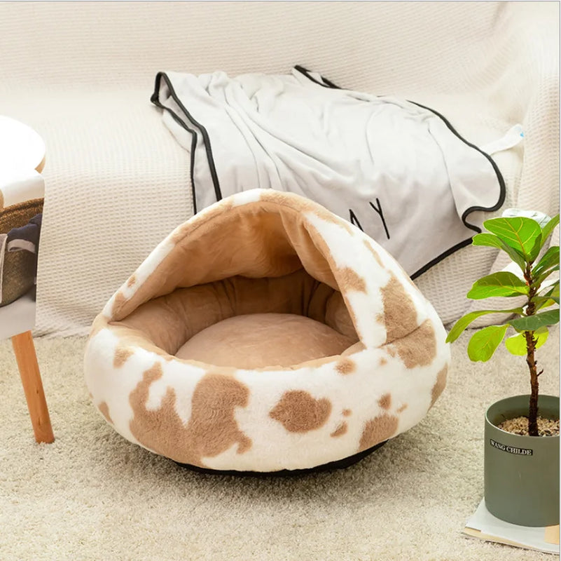 Plush round Cat Bed Cat Warm House Soft Best Pet Dog Bed for Small Dogs Cat Nest Pet Bed Cushion Sleeping Sofa Dropshipping